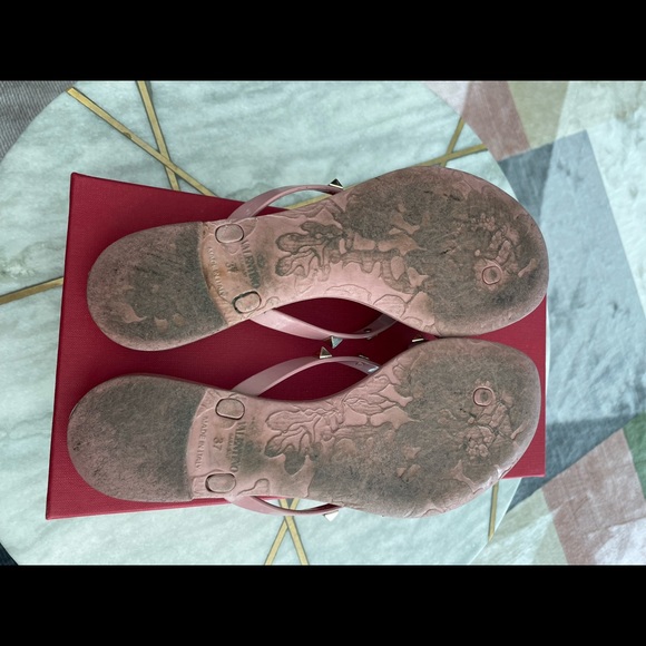 Valentino Rockstud Thong Flip Flops (Size 37) - Picture 5 of 8